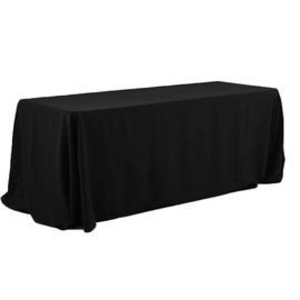 70 x 108" Black Tablecloth Hire